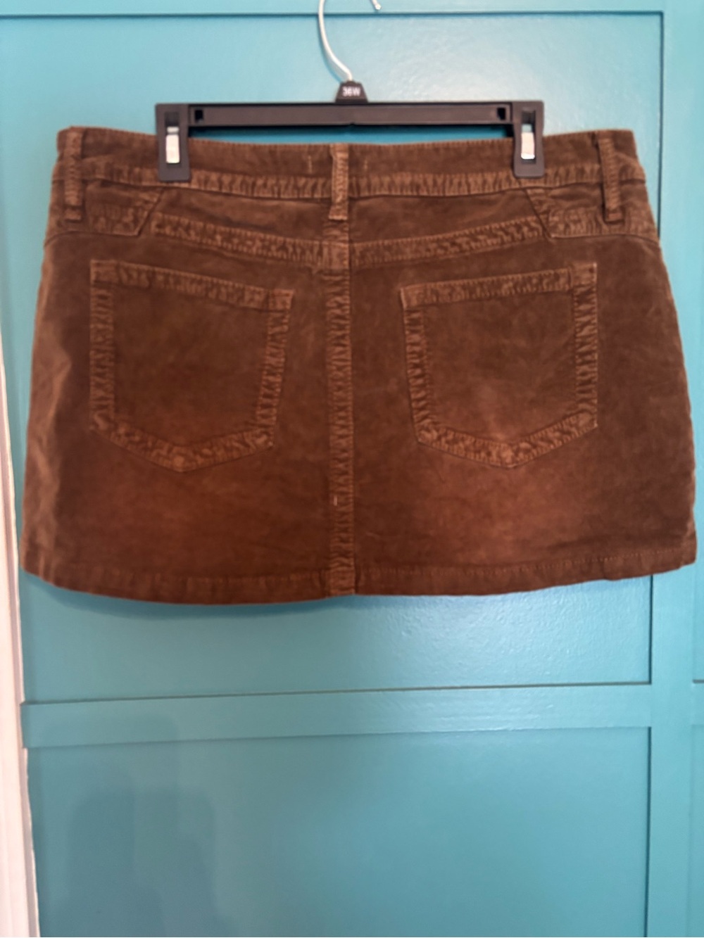 NWT Fashion Nova Brown Corduroy Mini Skirt - Women Size 1X - Picture 3 of 5